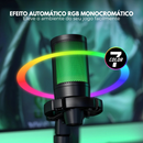Microfone com Luz Touch - RGB USB