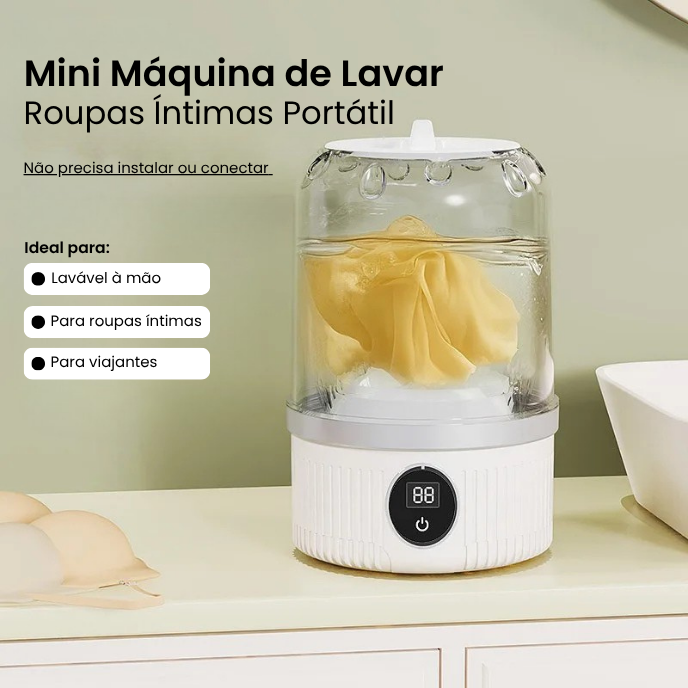 Mini Máquina de Lavar Roupas Íntimas Portátil
