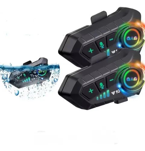 Fone de Ouvido para Capacete - Sem fio Bluetooth, a prova de água