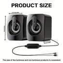 2 Caixas de Som USB Hi-Fi com LED