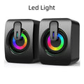 2 Caixas de Som USB Hi-Fi com LED