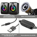 2 Caixas de Som USB Hi-Fi com LED